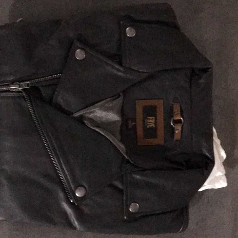 NWT FRYE LEATHER JACKET